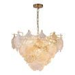 Load image into Gallery viewer, Farmhouze Light-French Texture Glass 8-Light Tiered Leaf Chandelier-Chandelier-Chrome-