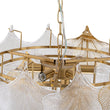 Load image into Gallery viewer, Farmhouze Light-French Texture Glass 8-Light Tiered Leaf Chandelier-Chandelier-Chrome-