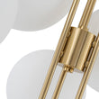 Load image into Gallery viewer, Farmhouze Light - Funky Luxe Sputnik Milky White Glass Globe Chandelier - Chandelier - Brass -