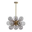 Load image into Gallery viewer, Farmhouze Light - Glam 18 - Light Balloon Cluster Blue Glass Globe Chandelier - Chandelier - Frosted White -