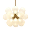 Load image into Gallery viewer, Farmhouze Light - Glam 18 - Light Balloon Cluster Blue Glass Globe Chandelier - Chandelier - Frosted White -