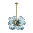 Load image into Gallery viewer, Farmhouze Light - Glam 18 - Light Balloon Cluster Blue Glass Globe Chandelier - Chandelier - Gradual Blue -