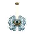 Load image into Gallery viewer, Farmhouze Light - Glam 18 - Light Balloon Cluster Blue Glass Globe Chandelier - Chandelier - Gradual Blue -
