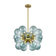 Load image into Gallery viewer, Farmhouze Light - Glam 18 - Light Balloon Cluster Blue Glass Globe Chandelier - Chandelier - Gradual Blue -