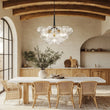 Load image into Gallery viewer, Farmhouze Light - Glam Cluster Geometric Faceted Glass Globe Chandelier - Chandelier - Black -