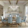 Load image into Gallery viewer, Farmhouze Light - Glam Cluster Geometric Faceted Glass Globe Chandelier - Chandelier - Black -