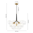 Load image into Gallery viewer, Farmhouze Light - Glam Cluster Geometric Faceted Glass Globe Chandelier - Chandelier - White -