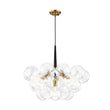 Load image into Gallery viewer, Farmhouze Light - Glam Cluster Geometric Faceted Glass Globe Chandelier - Chandelier - White -