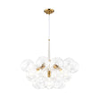 Load image into Gallery viewer, Farmhouze Light - Glam Cluster Geometric Faceted Glass Globe Chandelier - Chandelier - White -