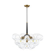 Load image into Gallery viewer, Farmhouze Light - Glam Cluster Geometric Faceted Glass Globe Chandelier - Chandelier - White -