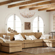 Load image into Gallery viewer, Farmhouze Light - Glam Farmhouse Crystal Flower Brass Basin Chandelier - Chandelier - 6 - Light -