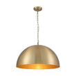 Load image into Gallery viewer, Farmhouze Light - Glam Luxury Gold Oversized Metal Dome Pendant Light - Pendant - 15 in -
