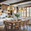 Load image into Gallery viewer, Farmhouze Light - Glam Luxury Gold Oversized Metal Dome Pendant Light - Pendant - 15 in -