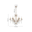 Load image into Gallery viewer, Farmhouze Light - Glam Vintage 6 - Light Crystal Accented Candle Style Chandelier - Chandelier - 6 - Light -