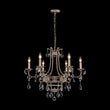 Load image into Gallery viewer, Farmhouze Light - Glam Vintage 6 - Light Crystal Accented Candle Style Chandelier - Chandelier - 6 - Light -
