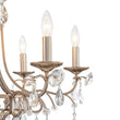 Load image into Gallery viewer, Farmhouze Light - Glam Vintage 6 - Light Crystal Accented Candle Style Chandelier - Chandelier - 6 - Light -