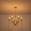 Load image into Gallery viewer, Farmhouze Light - Glam Vintage 6 - Light Crystal Accented Candle Style Chandelier - Chandelier - 6 - Light -