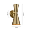 Load image into Gallery viewer, Farmhouze Light - Gleaming Dual Cone Wall Sconce Ambient Light - Wall Sconce - Nickel -