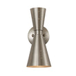 Load image into Gallery viewer, Farmhouze Light - Gleaming Dual Cone Wall Sconce Ambient Light - Wall Sconce - Nickel -