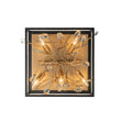 Load image into Gallery viewer, Farmhouze Light - Gold Branch Crystal Black Square Cage Ceiling Light - Ceiling Light - Black + Gold -