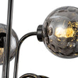Load image into Gallery viewer, Farmhouze Light - Gothic Luxe Black Smoked Textured Glass Globe Chandelier - Chandelier - Black -