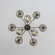 Load image into Gallery viewer, Farmhouze Light - Gothic Luxe Black Smoked Textured Glass Globe Chandelier - Chandelier - Black -