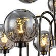 Load image into Gallery viewer, Farmhouze Light - Gothic Luxe Black Smoked Textured Glass Globe Chandelier - Chandelier - Black -