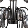 Load image into Gallery viewer, Farmhouze Light - Gothic Luxe Black Smoked Textured Glass Globe Chandelier - Chandelier - Black -