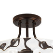 Load image into Gallery viewer, Farmhouze Light - Hammered Texture Glass Round Semi Flush Ceiling Light - Ceiling Light - Oil - Rubbed Bronze(Special Deal) -