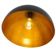 Load image into Gallery viewer, Farmhouze Light - Industrial 1 - Light Black Gold Dome Flush Mount Ceiling Light - Ceiling Light - 15.7 in -