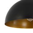 Load image into Gallery viewer, Farmhouze Light - Industrial 1 - Light Black Gold Dome Flush Mount Ceiling Light - Ceiling Light - 15.7 in -
