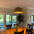 Load image into Gallery viewer, Farmhouze Light - Industrial 1 - Light Hammered Oversized Metal Dome Pendant - Chandelier - Aged Brass - 15in