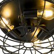 Load image into Gallery viewer, Farmhouze Light - Industrial 3 - Light Black Wire Guard Cage Ceiling Light - Ceiling Light - Black -