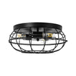 Load image into Gallery viewer, Farmhouze Light - Industrial 3 - Light Black Wire Guard Cage Ceiling Light - Ceiling Light - Black -