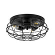 Load image into Gallery viewer, Farmhouze Light - Industrial 3 - Light Black Wire Guard Cage Ceiling Light - Ceiling Light - Black -
