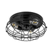 Load image into Gallery viewer, Farmhouze Light - Industrial 3 - Light Black Wire Guard Cage Ceiling Light - Ceiling Light - Black -
