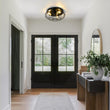 Load image into Gallery viewer, Farmhouze Light - Industrial 3 - Light Black Wire Guard Cage Ceiling Light - Ceiling Light - Black -