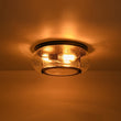 Load image into Gallery viewer, Farmhouze Light - Industrial 3 - Light Seeded Glass Shade Flush Mount Light - Ceiling Light - Oil - Rubbed Bronze -