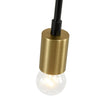 Load image into Gallery viewer, Farmhouze Light - Industrial 3 - Light Semi Flush Sputnik Ceiling Light - Ceiling Light - Black -