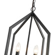 Load image into Gallery viewer, Farmhouze Light - Industrial 4 - Light Matte Black Cage Pendant Light - Pendant - Black -