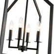 Load image into Gallery viewer, Farmhouze Light - Industrial 4 - Light Matte Black Cage Pendant Light - Pendant - Black -