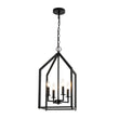 Load image into Gallery viewer, Farmhouze Light - Industrial 4 - Light Matte Black Cage Pendant Light - Pendant - Black -