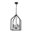 Load image into Gallery viewer, Farmhouze Light - Industrial 4 - Light Matte Black Cage Pendant Light - Pendant - Black -
