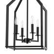 Load image into Gallery viewer, Farmhouze Light - Industrial 4 - Light Matte Black Cage Pendant Light - Pendant - Black -
