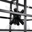 Load image into Gallery viewer, Farmhouze Light - Industrial 8 - Light Black Sputnik Square Cage Pendant - Pendant - Black -
