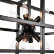 Load image into Gallery viewer, Farmhouze Light - Industrial 8 - Light Black Sputnik Square Cage Pendant - Pendant - Black -