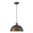 Load image into Gallery viewer, Farmhouze Light - Industrial Farmhouse Single Metal Dome Pendant Light - Chandelier - 11.8 inches -