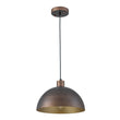 Load image into Gallery viewer, Farmhouze Light - Industrial Farmhouse Single Metal Dome Pendant Light - Chandelier - 11.8 inches -
