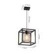 Load image into Gallery viewer, Farmhouze Light - Industrial Matte Black 1 - Light Square Metal Cage Pendant - Pendant - Black -
