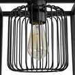 Load image into Gallery viewer, Farmhouze Light - Industrial Matte Black 1 - Light Square Metal Cage Pendant - Pendant - Black -